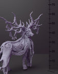 Feral Druid Stag - Army of Darkness: Dark Elves - 3d Printed Miniature Sculpted by Monolith Arts