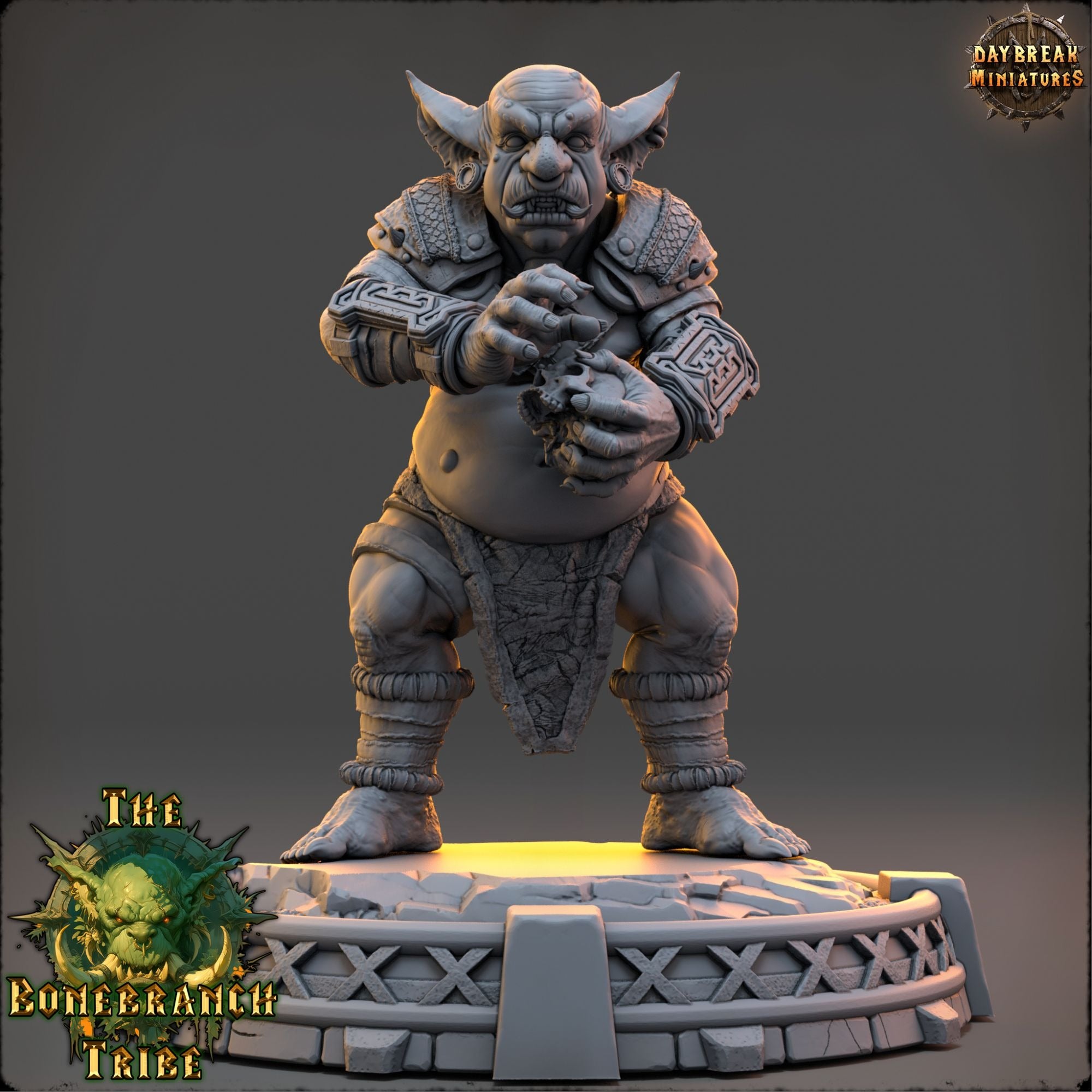 Grubla Gutbrew - The Bonebranch Tribe (Goblins) - 3d Printed Miniature sculpted by Daybreak Miniatures