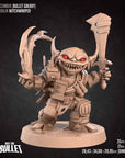 Space Goblin Witchwarper - Bullet Galaxy - 3d Printed Miniature sculpted by Bite the Bullet