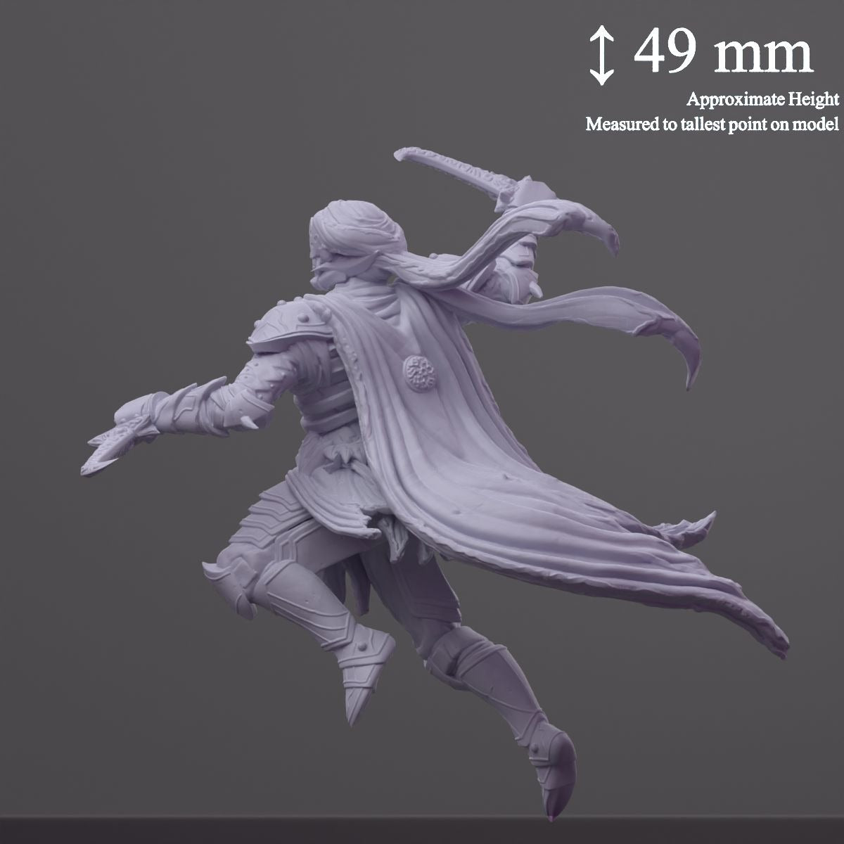Marawi Assassin - 3d Printed Miniature Sculpted by Papsikels Miniatures