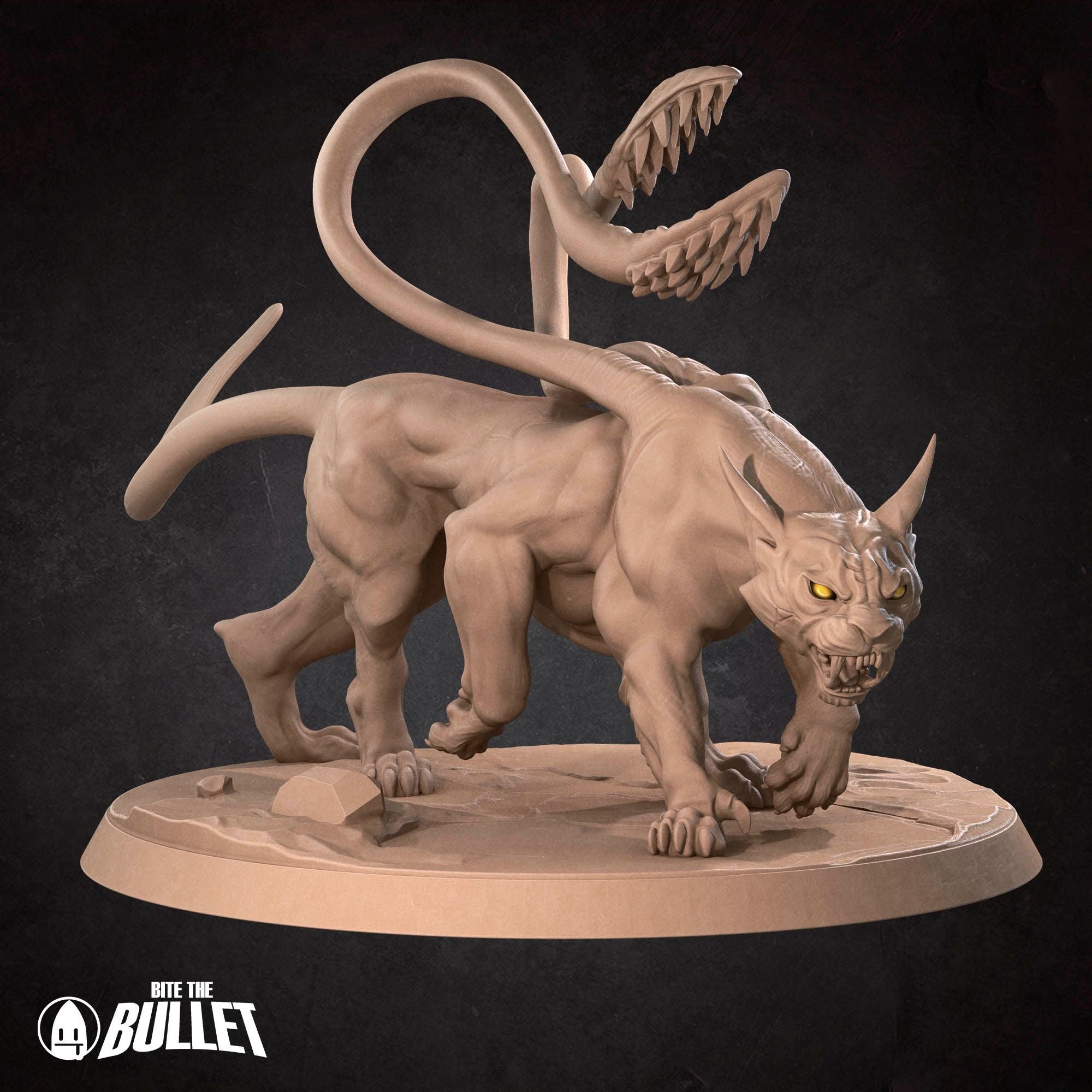 Displacer Beast - Iconic Monsters - 3d Printed Miniature sculpted by Bite the Bullet