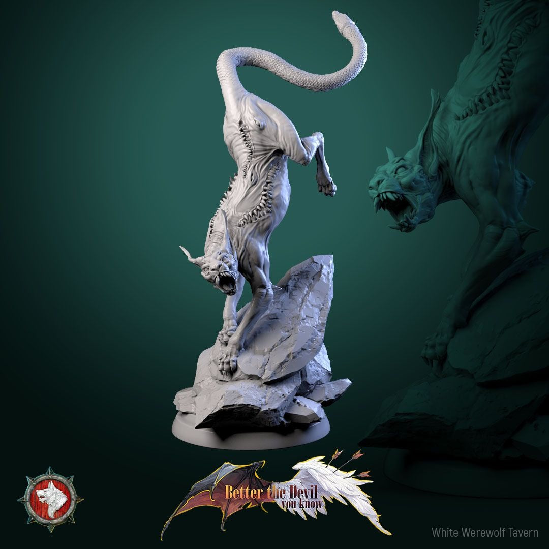Hellcats - Better the Devil You Know - 3d Printed Miniature Sculpted by White Werewolf Tavern