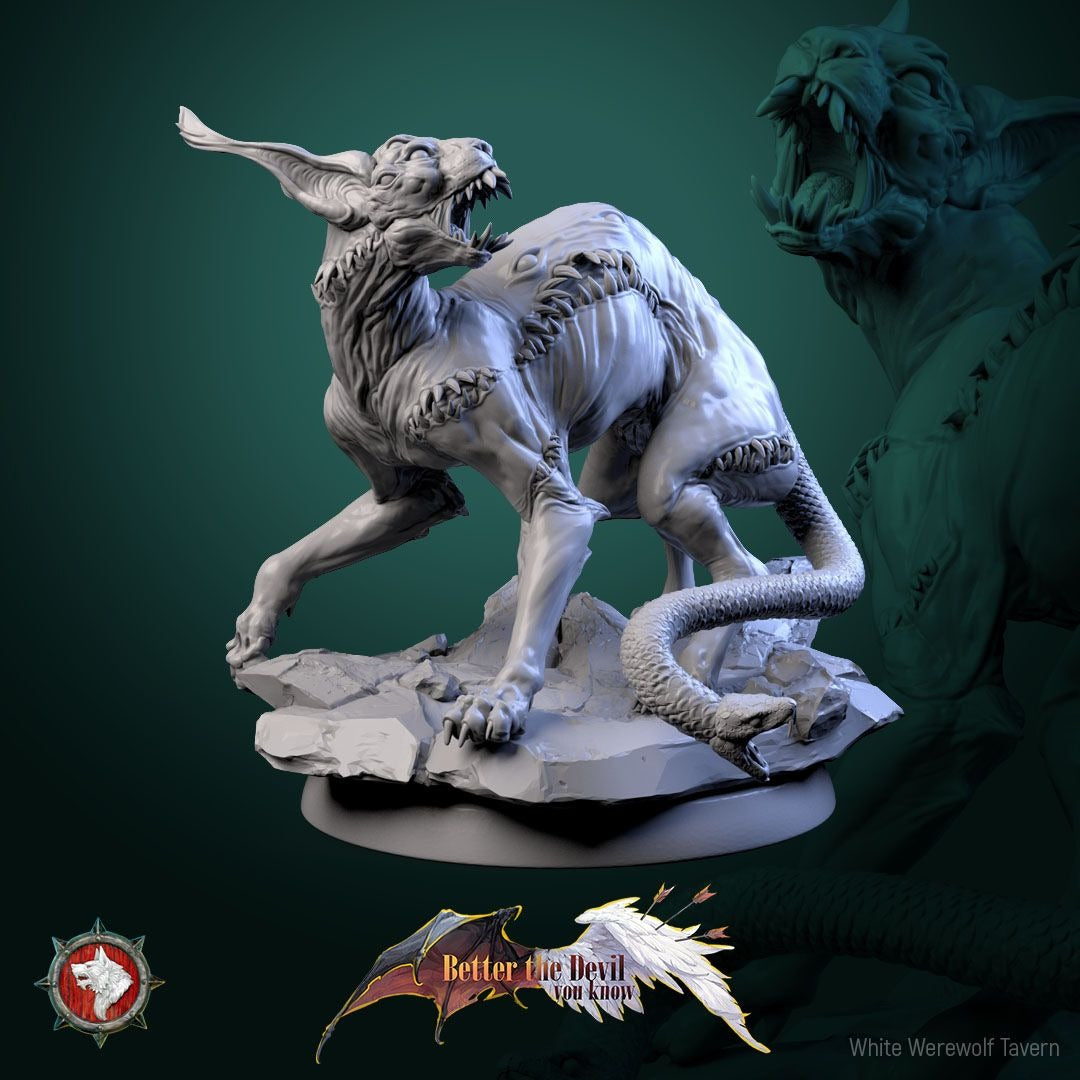 Hellcats - Better the Devil You Know - 3d Printed Miniature Sculpted by White Werewolf Tavern