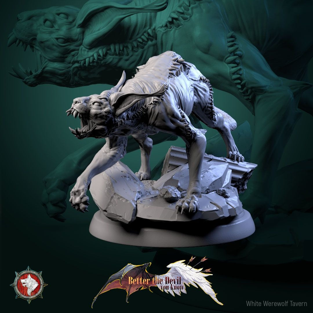 Hellcats - Better the Devil You Know - 3d Printed Miniature Sculpted by White Werewolf Tavern