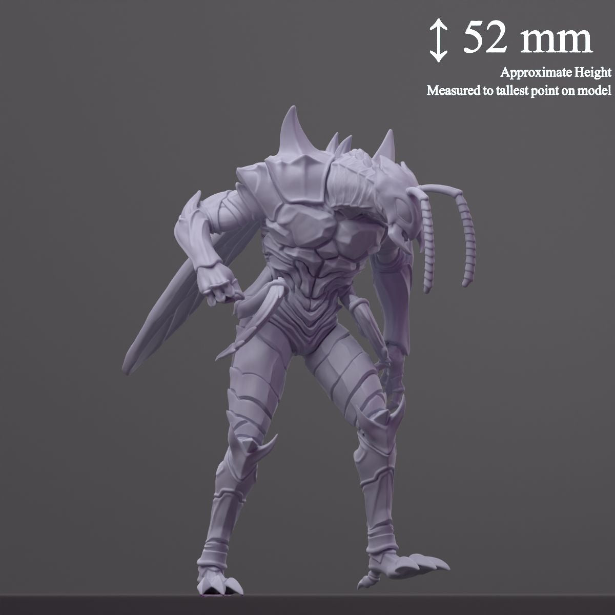 S-Rank Hidden Boss, Ant King - 3d Printed Miniature Sculpted by Papsikels Miniatures