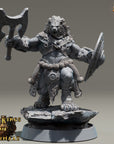 King Dread - Kings of Karmaaz (Lionfolk) - 3d Printed Miniature sculpted by Daybreak Miniatures