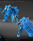 Heavy Enforcers - Iron Gears - 3d Printed Miniature Sculpted by Blue Wyvern
