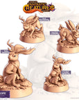 Jackope (Jackalope) - Fantastic Creatures - 3d Printed Miniature Sculpted by Cast N Play