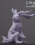 Jackope (Jackalope) - Fantastic Creatures - 3d Printed Miniature Sculpted by Cast N Play