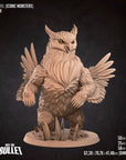 Owlbear - Iconic Monsters - 3d Printed Miniature sculpted by Bite the Bullet