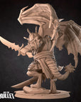 Draconian Dreadnought - Iconic Monsters - 3d Printed Miniature sculpted by Bite the Bullet