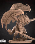 Draconian Dreadnought - Iconic Monsters - 3d Printed Miniature sculpted by Bite the Bullet
