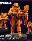 Trauma Troupe Assault Team - 3d Printed Miniature Sculpted by Papsikels Miniatures