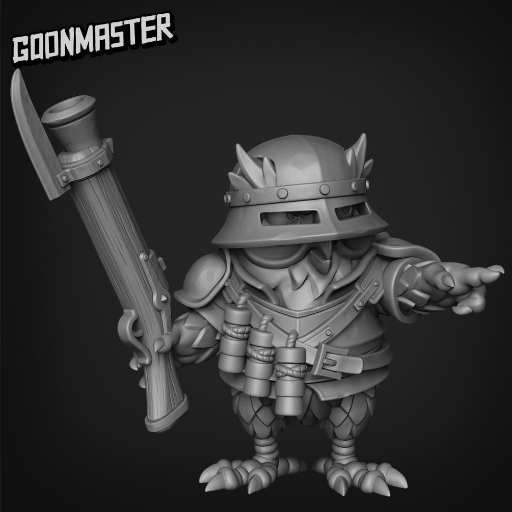 Owlfolk Riflemen - 3d Printed Miniature Sculpted by Goon Master Games