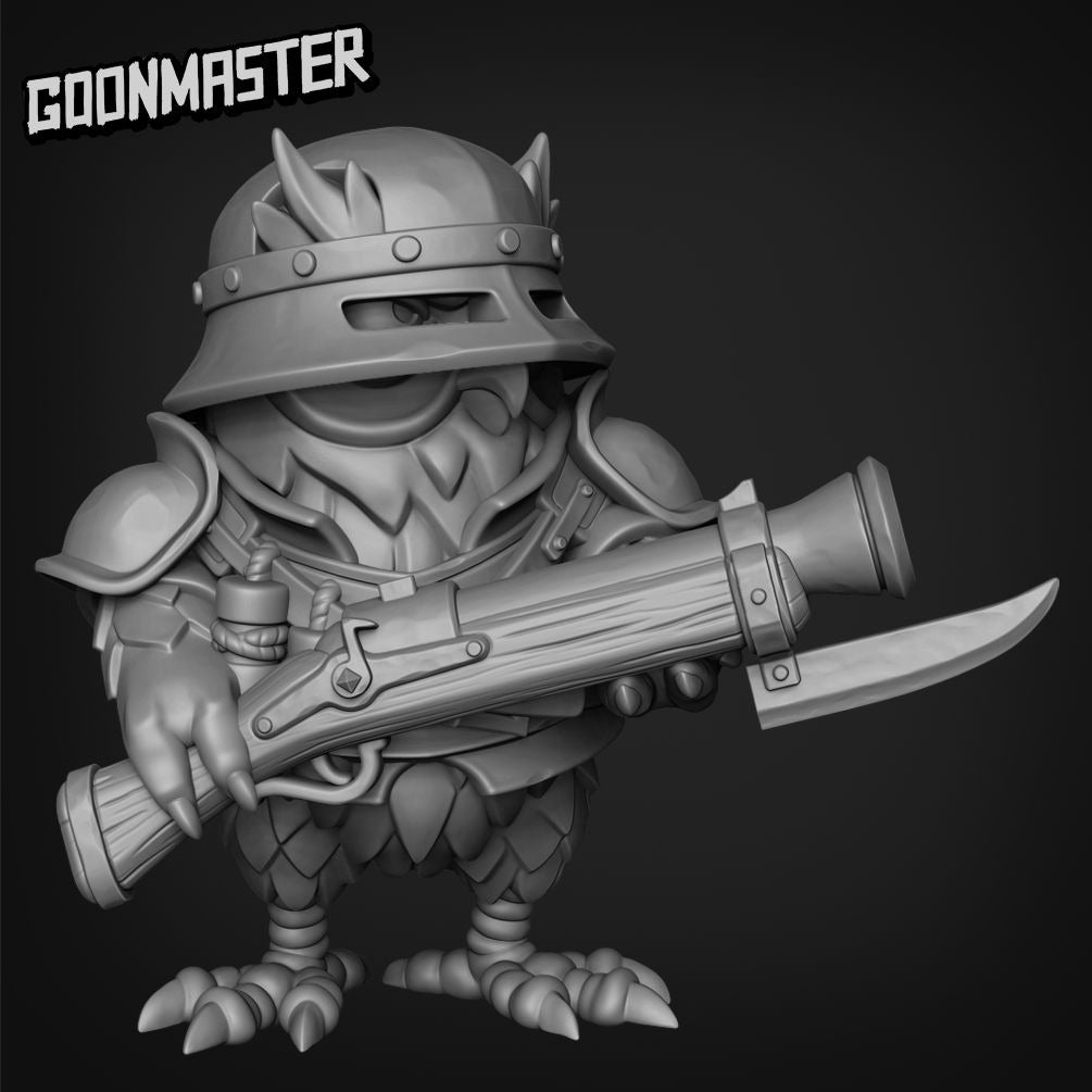 Owlfolk Riflemen - 3d Printed Miniature Sculpted by Goon Master Games
