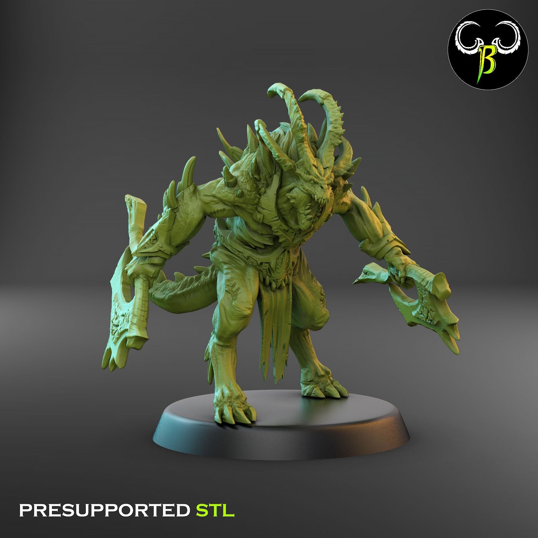 Gorebreaker Squad - Dark Legions - 3d Printed Miniature Sculpted by Clay Beast Creations