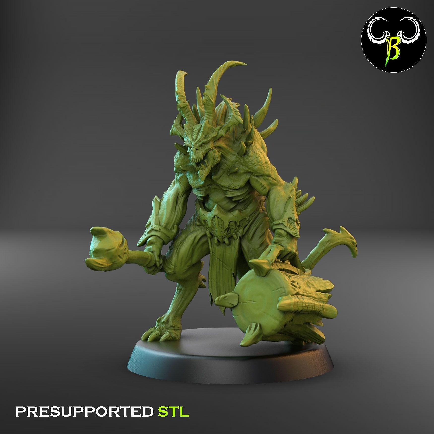 Gorebreaker Squad - Dark Legions - 3d Printed Miniature Sculpted by Clay Beast Creations