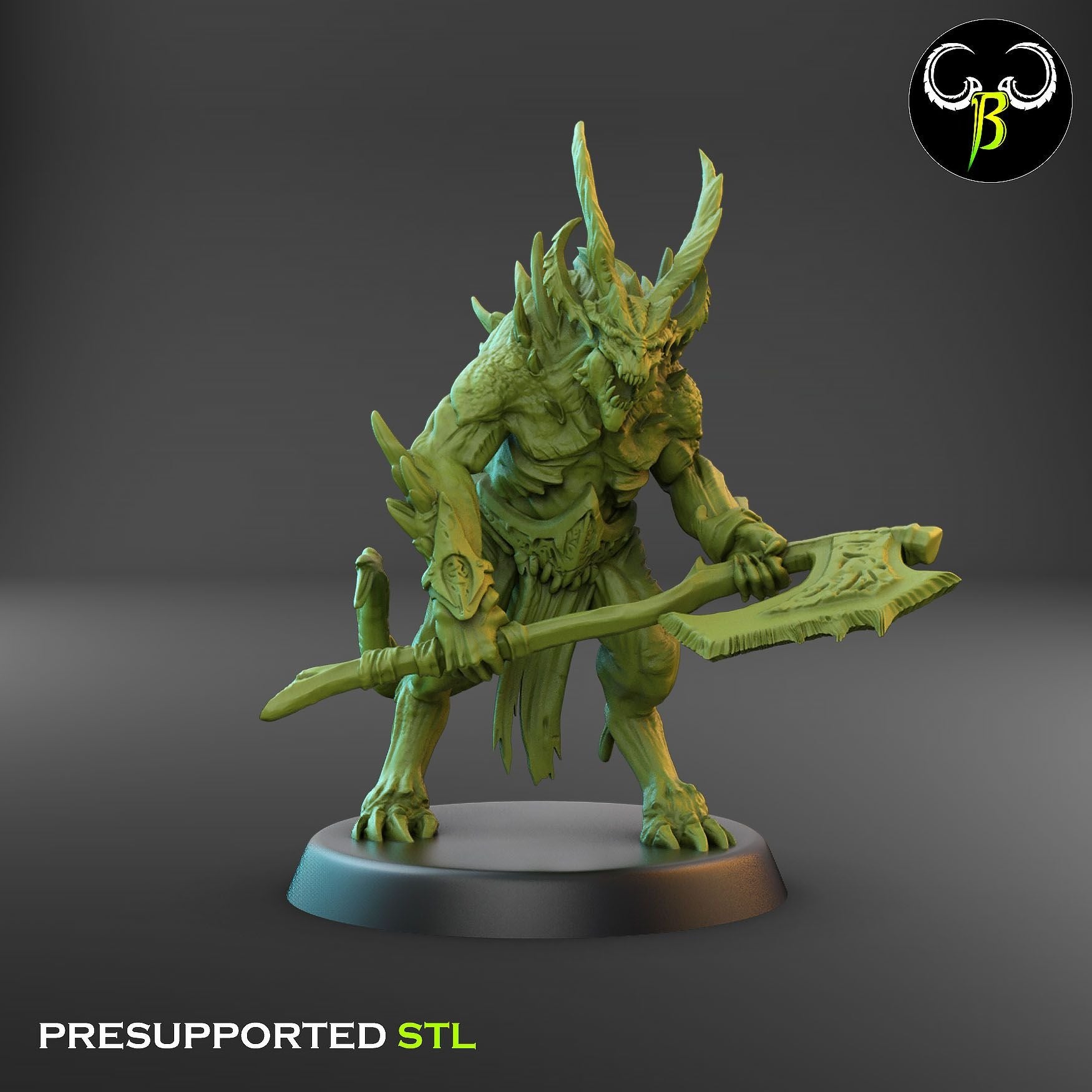 Gorebreaker Squad - Dark Legions - 3d Printed Miniature Sculpted by Clay Beast Creations