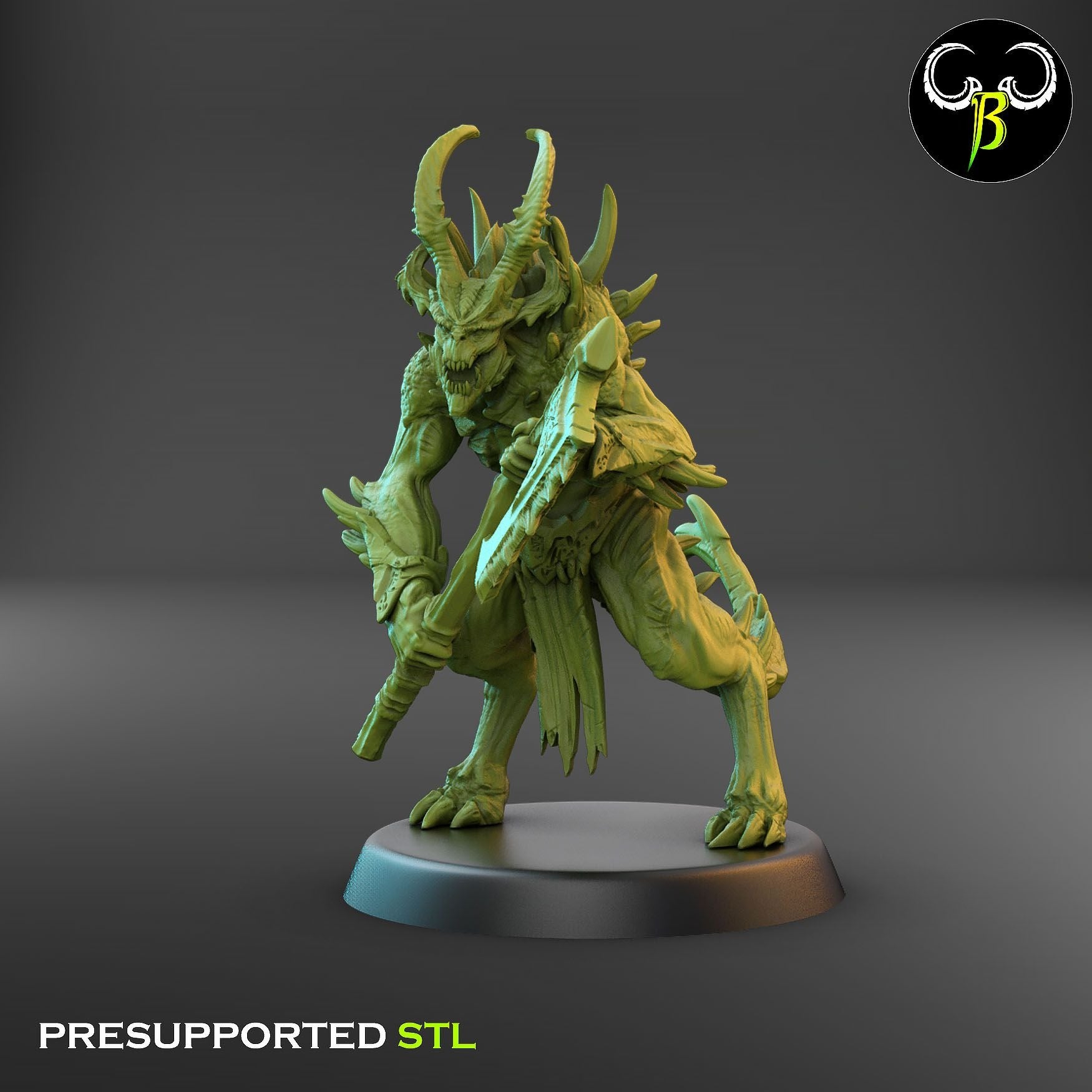 Gorebreaker Squad - Dark Legions - 3d Printed Miniature Sculpted by Clay Beast Creations