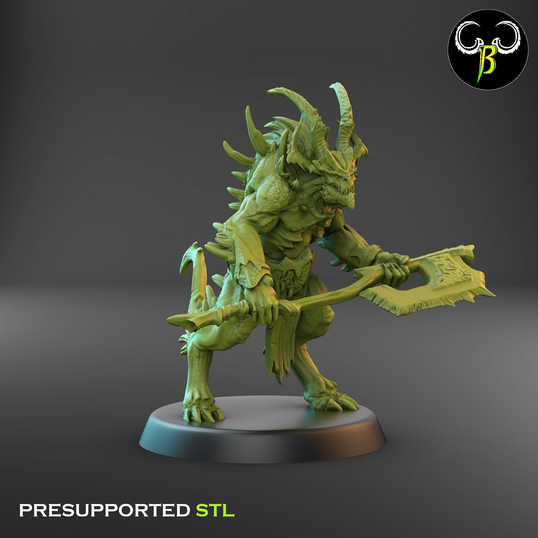 Gorebreaker Squad - Dark Legions - 3d Printed Miniature Sculpted by Clay Beast Creations
