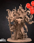 Harlequin Monster - Horror Circus - 3d Printed Miniature sculpted by Bite the Bullet