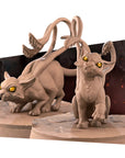 Displacer Beast Kittens - Iconic Monsters - 3d Printed Miniature sculpted by Bite the Bullet