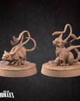 Displacer Beast Kittens - Iconic Monsters - 3d Printed Miniature sculpted by Bite the Bullet
