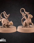 Displacer Beast Kittens - Iconic Monsters - 3d Printed Miniature sculpted by Bite the Bullet