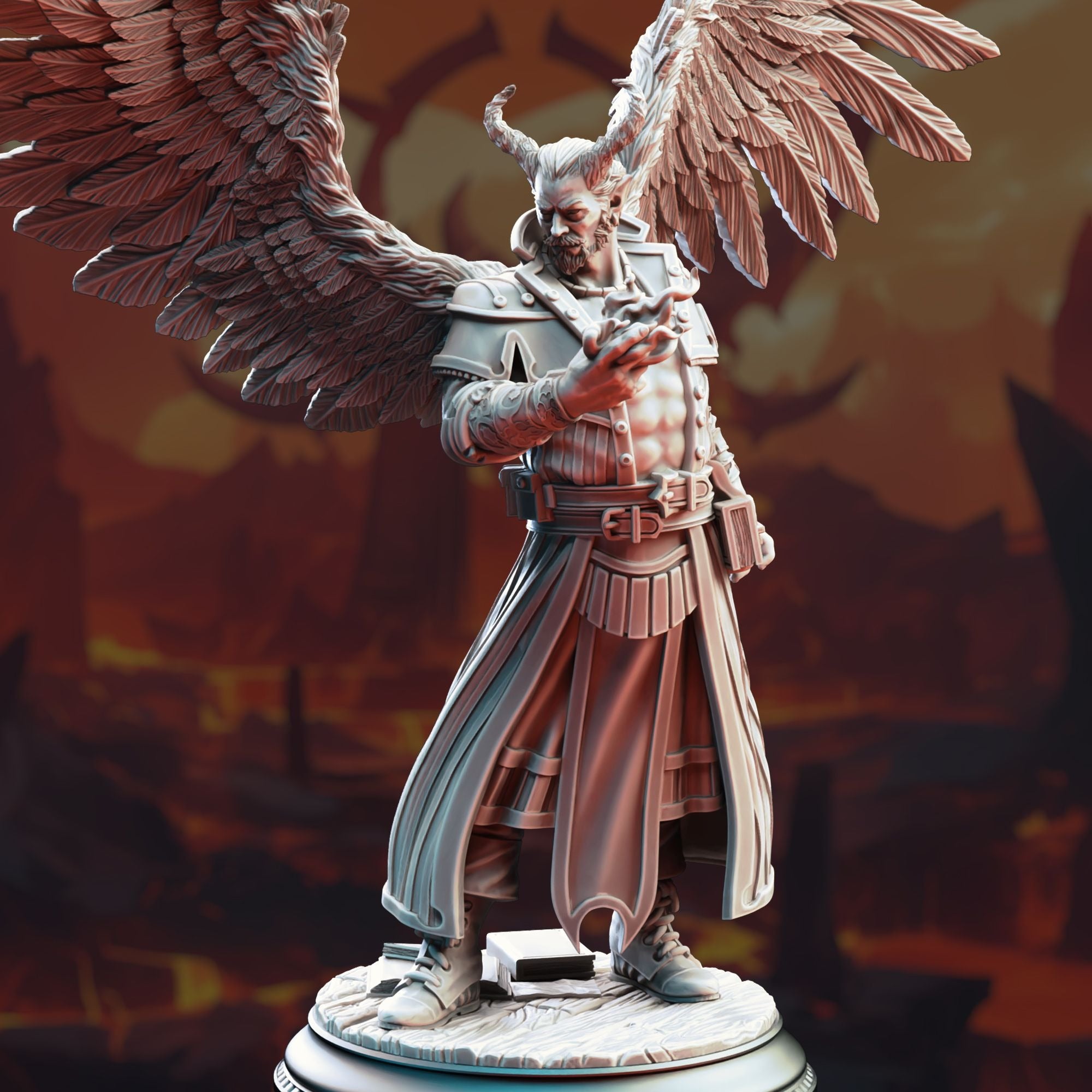 Tiefling Divine Soul Sorcerer, Istar the Redeemer - 3d