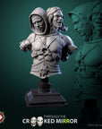 Eldrim and Drelmar, the Twofold Shade BUST - Through the Crooked Mirror - 3d Printed Miniature Sculpted by White Werewolf Tavern