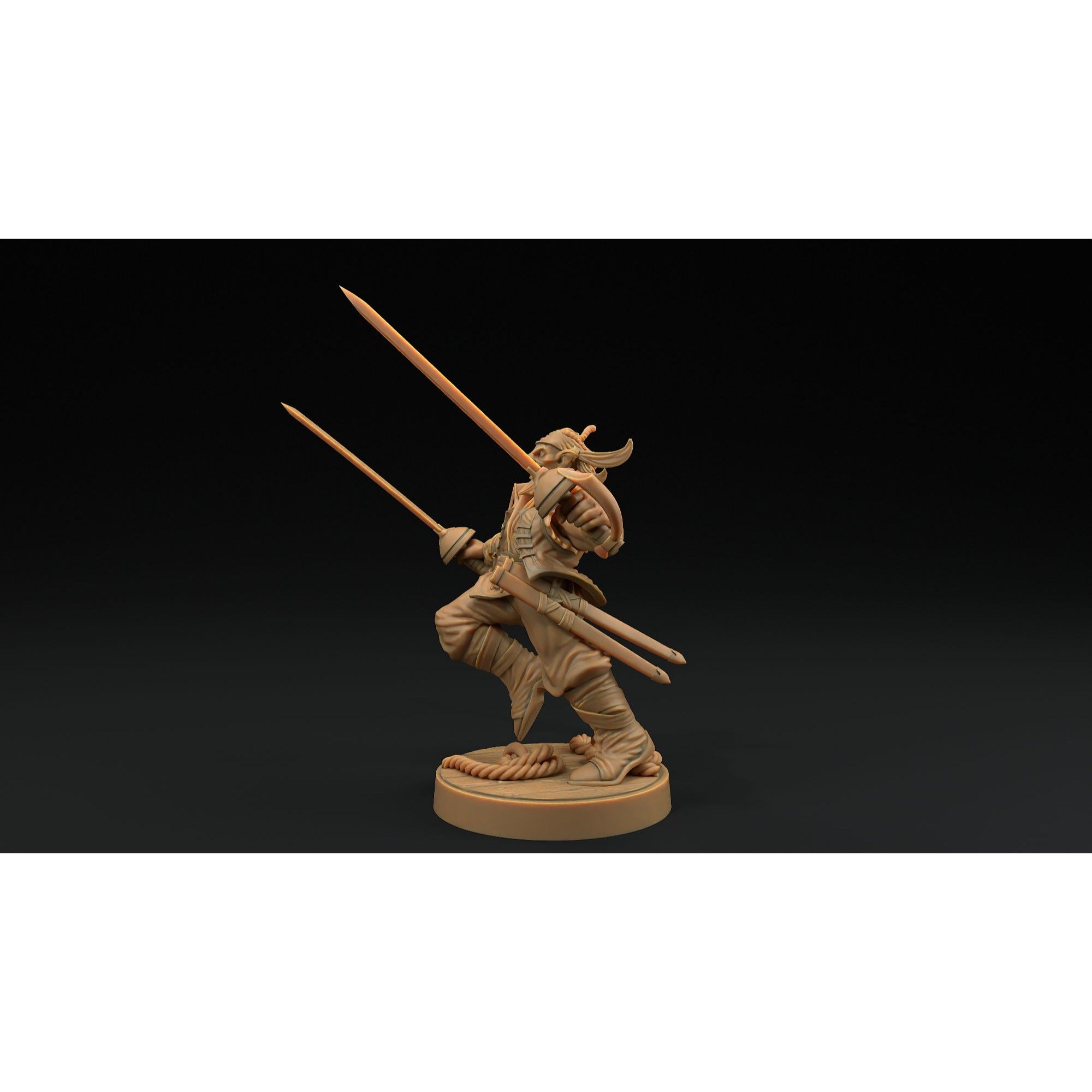 Hobgoblin Pirates - Hunt for the Last Sea Angel - 3d Printed Miniature Sculpted by Dragon Trappers Lodge