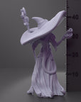 Brim Wizard - 3d Printed Miniature Sculpted by The Witchguild
