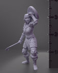 Ice Genasi Cleric, Taktuq - 3d Printed Miniature by DND Is A Woman