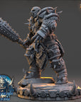 Boroth Skullcleaver - The Frostbane Legion (Ice Orcs) - 3d Printed Miniature sculpted by Daybreak Miniatures