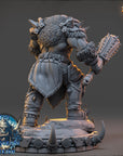 Boroth Skullcleaver - The Frostbane Legion (Ice Orcs) - 3d Printed Miniature sculpted by Daybreak Miniatures