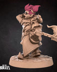 Dwarf Fire Juggler - Horror Circus - 3d Printed Miniature sculpted by Bite the Bullet