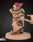 Dwarf Fire Juggler - Horror Circus - 3d Printed Miniature sculpted by Bite the Bullet