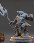 Urran Shellpiercer - The Selachians of the Undertow (Sharkfolk) - 3d Printed Miniature sculpted by Daybreak Miniatures