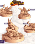 Meowtt (Moth Cat) - Fantastic Creatures - 3d Printed Miniature Sculpted by Cast N Play