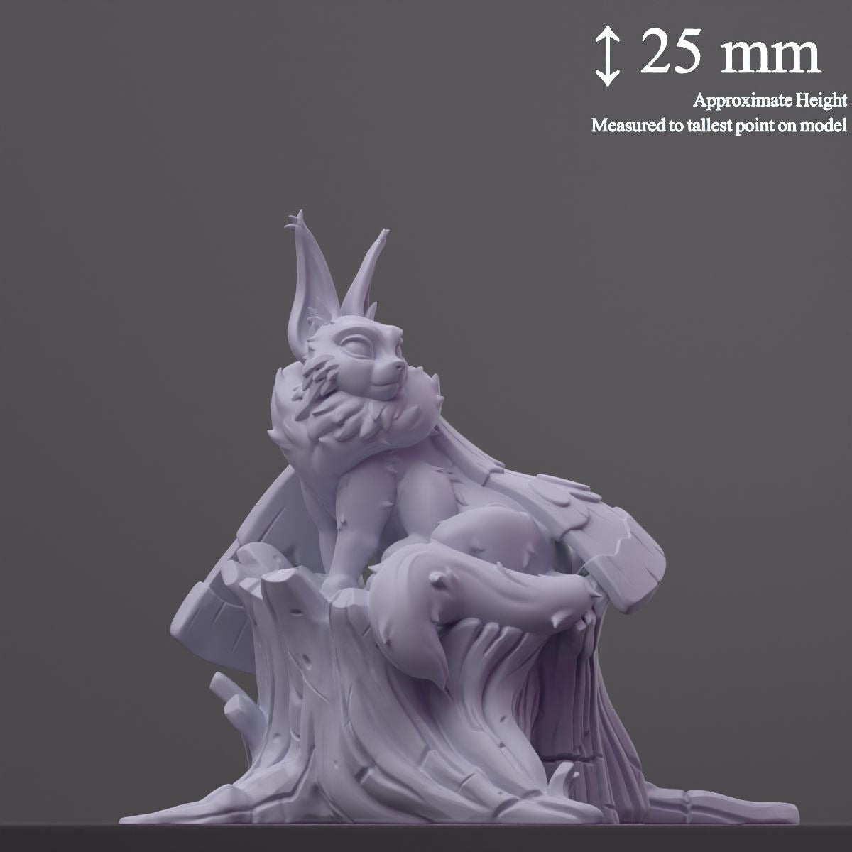 Meowtt (Moth Cat) - Fantastic Creatures - 3d Printed Miniature Sculpted by Cast N Play