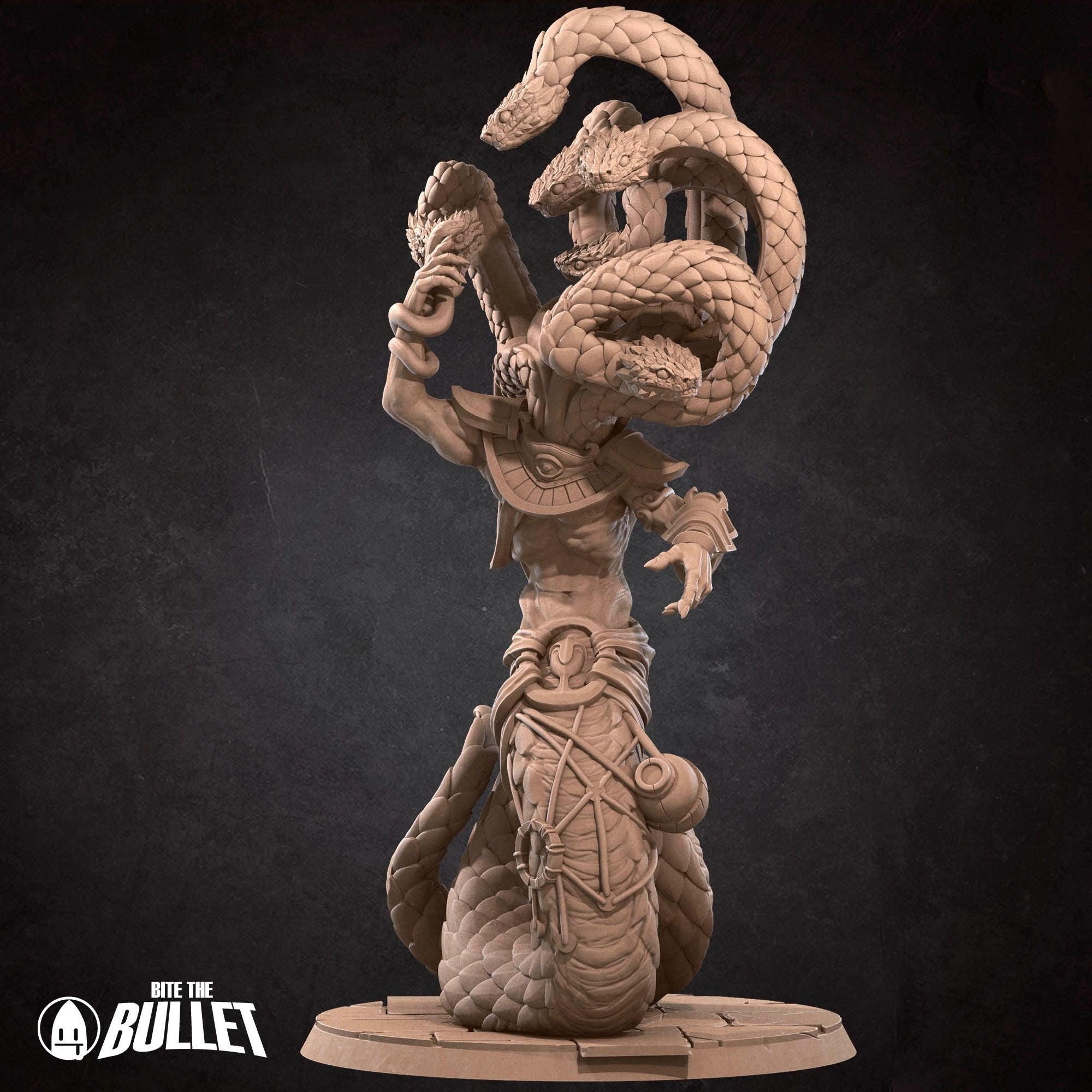 Yuan-Ti Anathema - Iconic Monsters - 3d Printed Miniature sculpted by Bite the Bullet