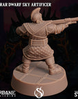 Astrar (Sky Dwarf) Artificer -  3d Printed Miniature Sculpted by Sordane Publishing