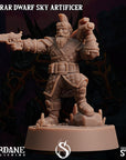 Astrar (Sky Dwarf) Artificer -  3d Printed Miniature Sculpted by Sordane Publishing