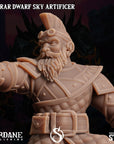 Astrar (Sky Dwarf) Artificer -  3d Printed Miniature Sculpted by Sordane Publishing