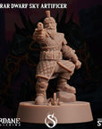 Astrar (Sky Dwarf) Artificer -  3d Printed Miniature Sculpted by Sordane Publishing