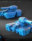 Assault Tank - Iron Gears - 3d Printed Miniature Sculpted by Blue Wyvern