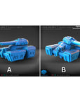 Assault Tank - Iron Gears - 3d Printed Miniature Sculpted by Blue Wyvern