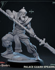 Palace Guards with Spear - Cave of Blunders - 3d Printed Miniature Sculpted by Mammoth Factory