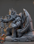 King Albardon of the Verdant Rift - Anthrosaurs of Triju - 3d Printed Miniature sculpted by Daybreak Miniatures