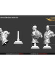 The Dread Artisan BUST - Gilded Wrath - 3d Printed Miniature Sculpted by White Werewolf Tavern